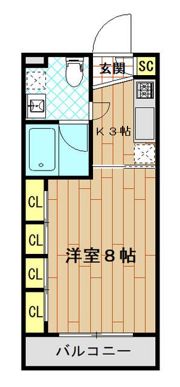 K’s city1の間取り画像