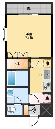 ベルローズの間取り画像