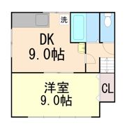 新灘北ハイツの間取り画像