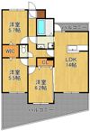 ルート本城学研台の間取り画像