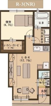 ユーソニアン・安政町Aの間取り画像