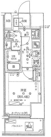 フェルクルールプレスト堀切菖蒲園の間取り画像