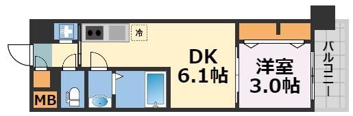 Dimora難波の間取り画像