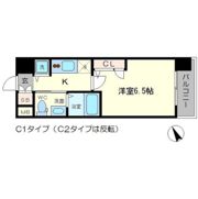 エスリード谷町六丁目の間取り画像
