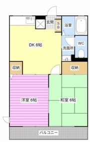 シティハイムエムズAの間取り画像