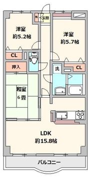 アジュール朝霞の間取り画像