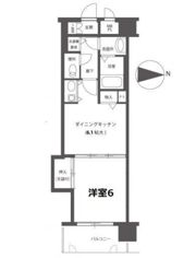 朝日プラザ岡山サウスフロントの間取り画像
