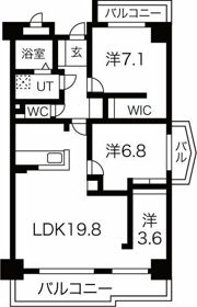 茶屋ヶ坂プログレスの間取り画像
