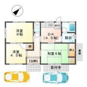 福島貸家の間取り画像