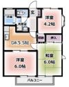 ビューハイムカオルA棟の間取り画像
