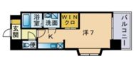 エンクレスト渡辺通南の間取り画像