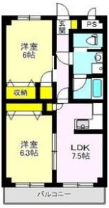 森のコート綿貫の間取り画像