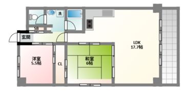 ライオンズマンション第6江坂の間取り画像