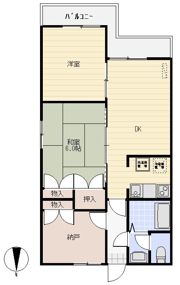 エスポワール古家の間取り画像