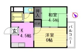 須賀ハイツの間取り画像