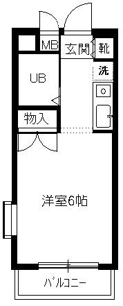 阿部マンションの間取り画像