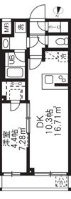 アジールコート板橋本町の間取り画像