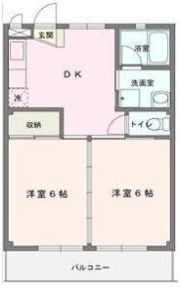 第5大島マンションの間取り画像