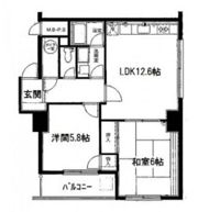 シャンボール広交の間取り画像