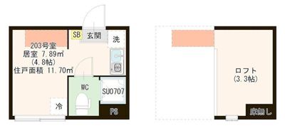 ハーモニーテラス千住河原町Ⅲの間取り画像