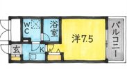 アスール江坂3rdの間取り画像