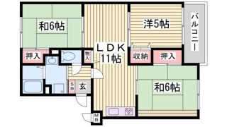 イーストヒルズ平野の間取り画像