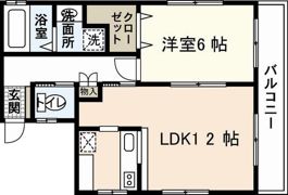 ロリエ中広通りの間取り画像
