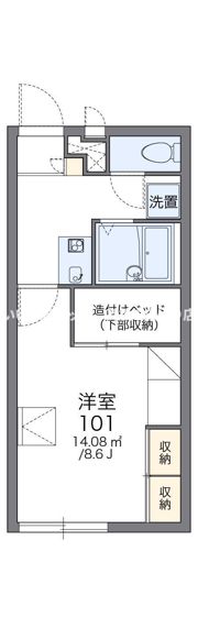 レオパレスルイーズ坂出の間取り画像