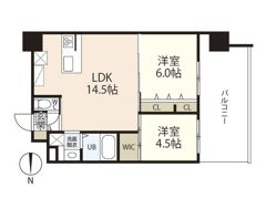 メイクス京橋川Ⅱの間取り画像