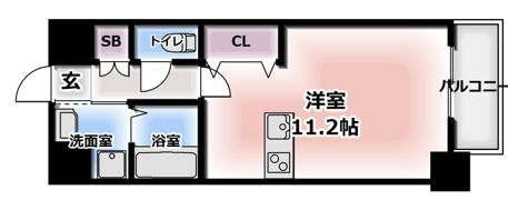 ONLY ONE江坂の間取り画像