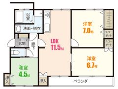 ベストハウス亀山の間取り画像
