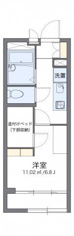 レオパレス喜連北の間取り画像