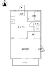 ジュネス東岡山の間取り画像