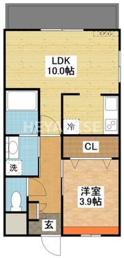 フォンテーヌKの間取り画像