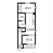 apartment宝生町の間取り画像