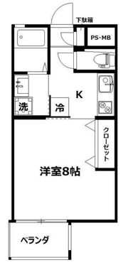 サニーハイツの間取り画像