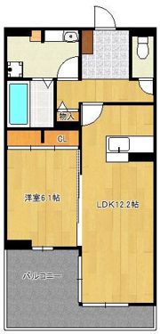 リシェス祇園の間取り画像