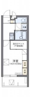 レオパレスコンフォートおろくⅡの間取り画像