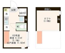 ハレテラス平和台の間取り画像