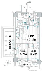 パレステージ町屋参番館の間取り画像