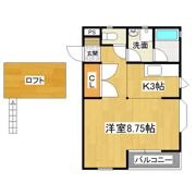 ハッピーコートB棟の間取り画像