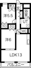グリュックの間取り画像
