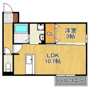 パディコート下城野の間取り画像