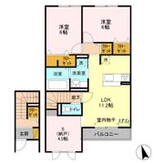 HANABUSA Ⅰの間取り画像