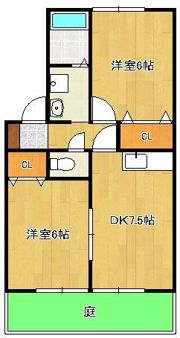 クレッシェンド黒崎公園横の間取り画像