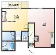 東カングランドマンション第一南林寺シーサイドの間取り画像