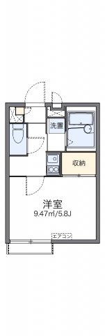 レオパレスモンターニュ日向の間取り画像