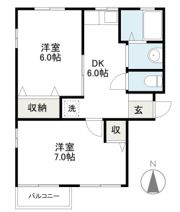 ハイツソファレC棟の間取り画像