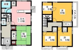 譲原一戸建Bの間取り画像