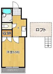オアシス城野 A棟の間取り画像